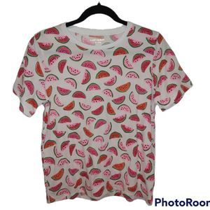 Kate Spade novelty watermelon print cotton tshirt size small excellent condition